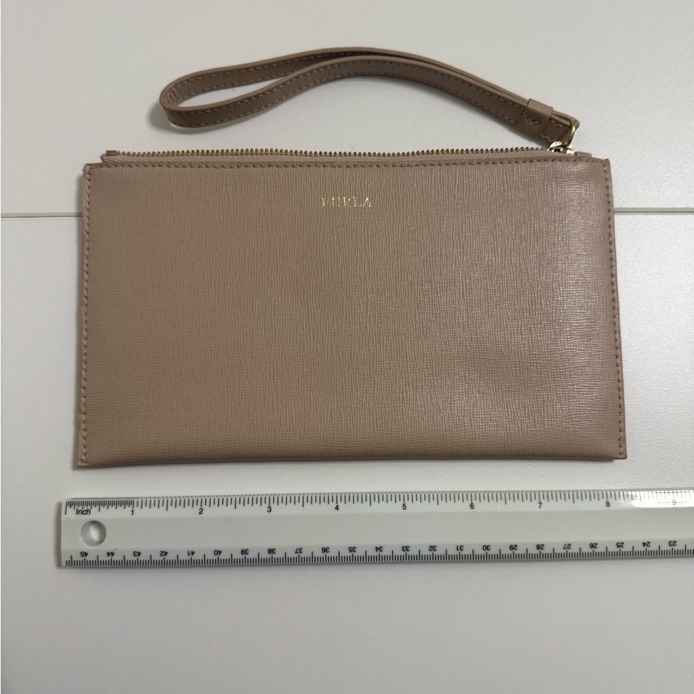 Furla Saffiano Leather XL Envelope Wristlet